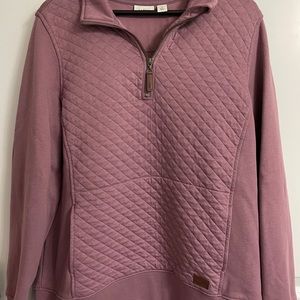 LL Bean Quilted Quarter Zip